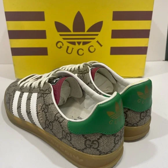 Adidas x Gucci Gazelle Sneaker Tan Monogram - Picture 4 of 5